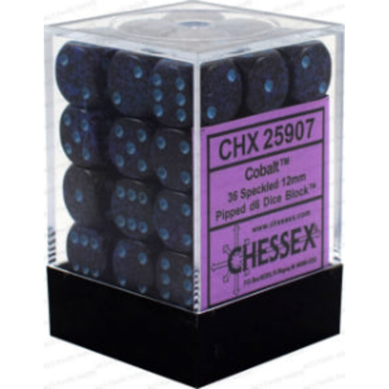 Speckled Cobalt 12mm D6 Dice Block (36 Dice)
