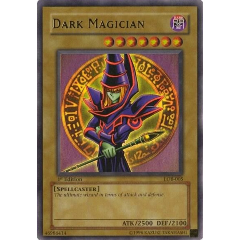 Dark Magician – (Unlimited Edition) The Legend of Blue Eyes White Dragon – LOB-005