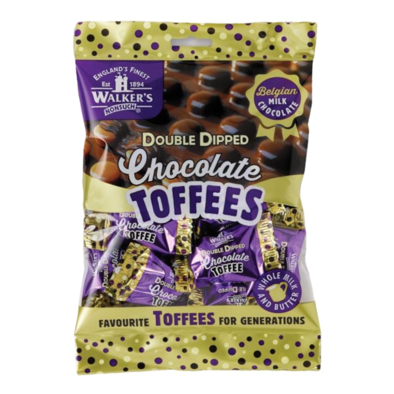 Walker’s Nonsuch Double Dipped Chocolate Toffees  – 4.76oz (135g)