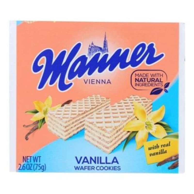 Vanilla Cream Filled Wafers (Manner) 2.6 oz. (75 g)