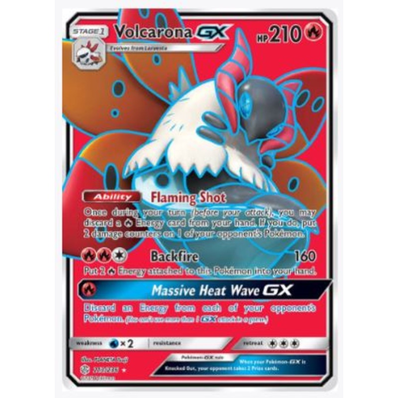 Volcarona GX (Full Art) SM – Cosmic Eclipse # 213/236