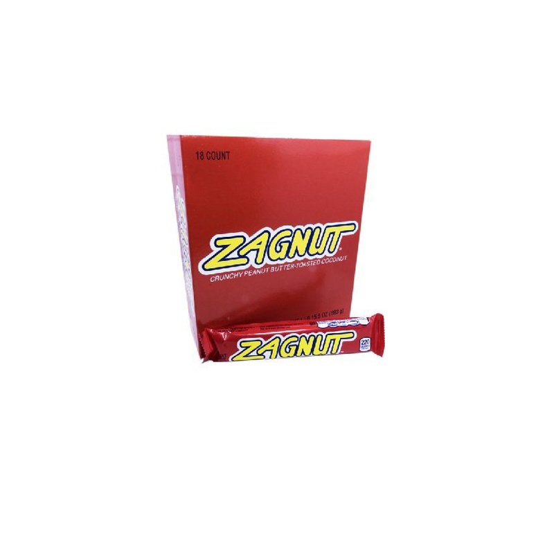 Zagnut 1.51oz Bar or 18 Count Box 1.51oz Bar