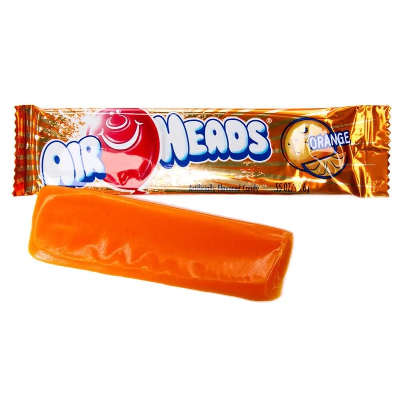 AirHeads Taffy Candy Bars – Orange: 36-Piece Box