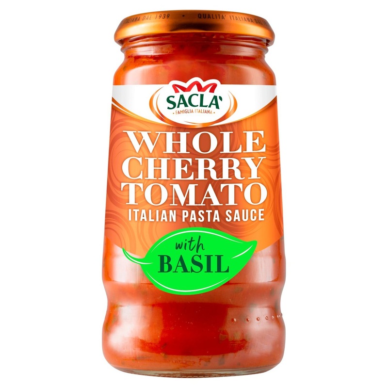 Sacla’ Whole Cherry Tomato & Basil Pasta Sauce 350g