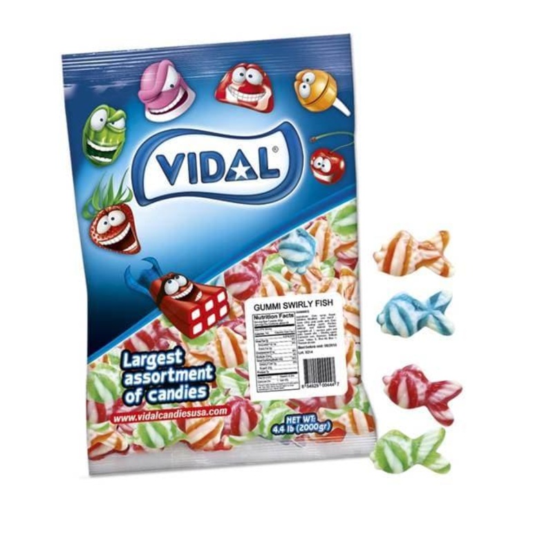 Vidal Gummy Swirly Asst Fish 4.4lb
