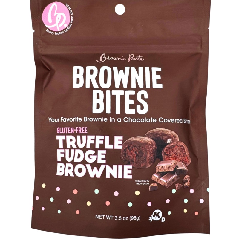 Brownie Points Gluten-Free Truffle Fudge Brownie Bites – 3.5oz