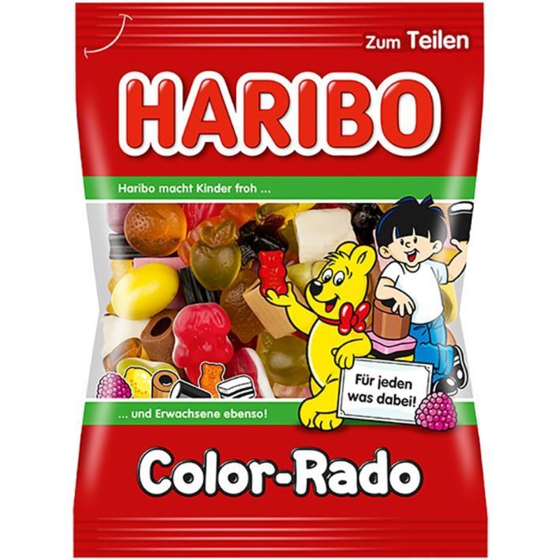 German Haribo Color-Rado (Gummy & Licorice Mix)