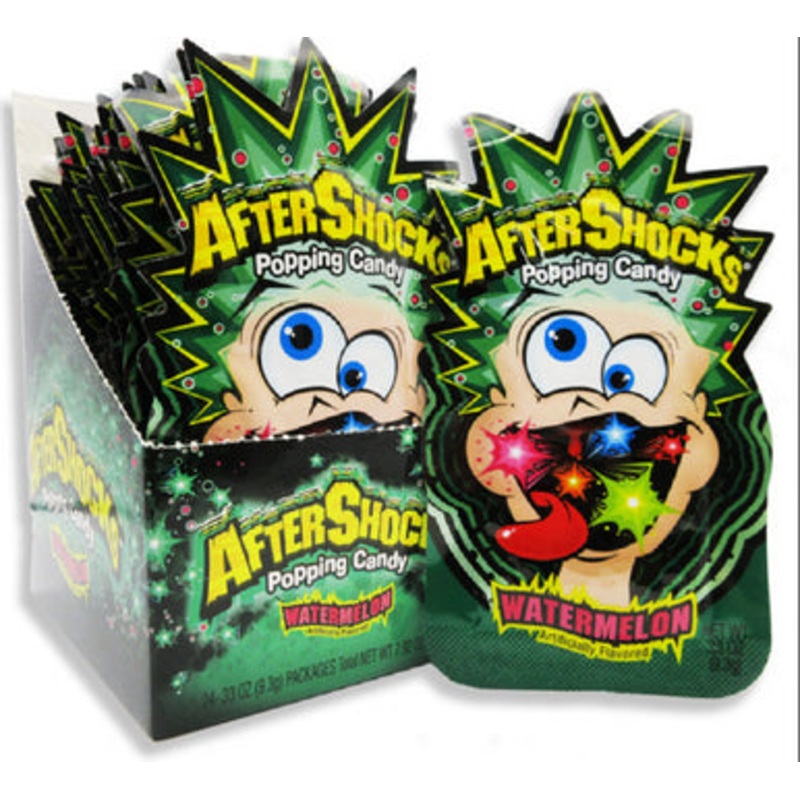 Aftershocks Popping Candy Watermelon 0.33oz X 24 Units