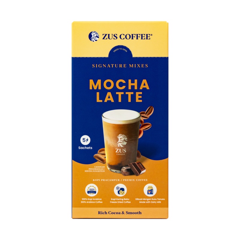 ZUS SIGNATURE MIXES COFFEE – MOCHA LATTE 5SX28G
