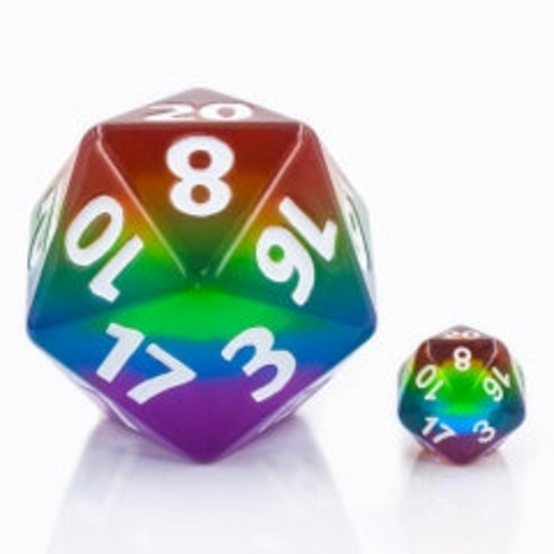 55mm Titan D20 – Transparent Rainbow