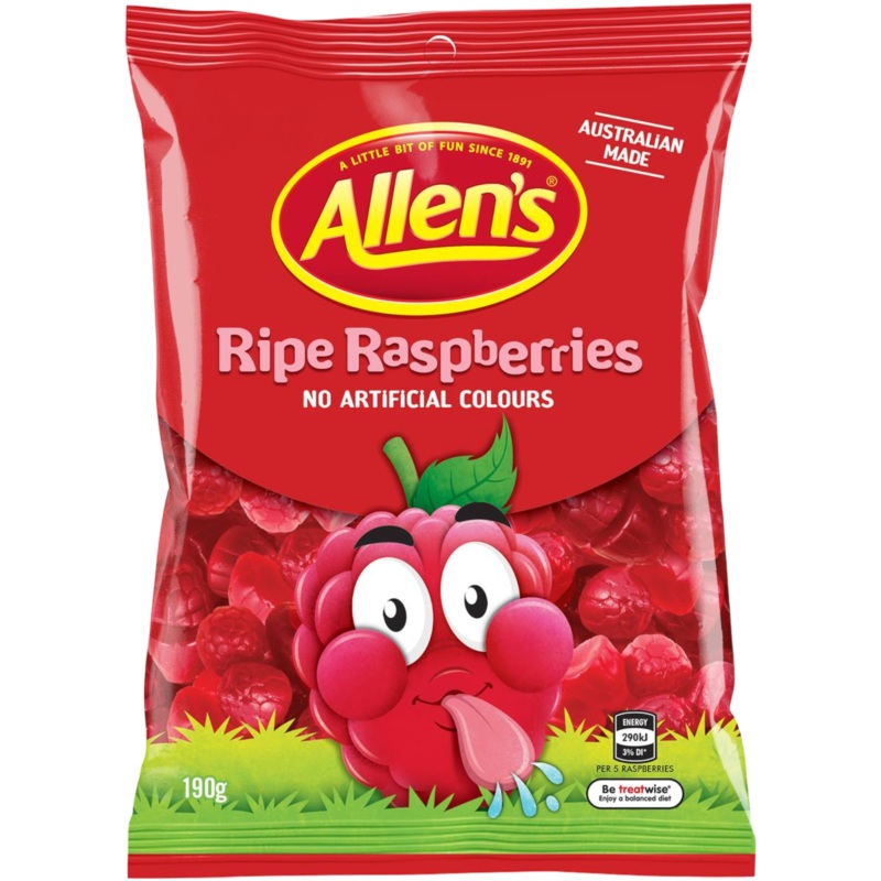 Allen’s Ripe Raspberries (Australia) – 6.7oz (190g)