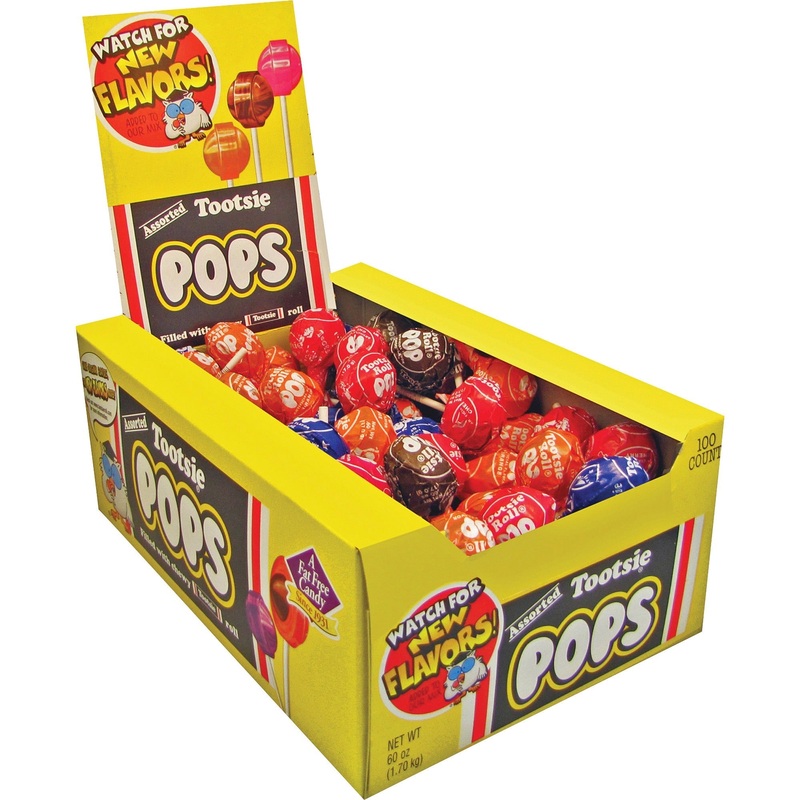 TOOTSIE POPS ASSORTED BOX 100 Count Box