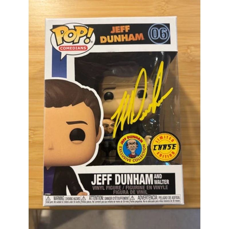 AUTOGRAPHED by Jeff Dunham Funko Pop Comedians: Jeff Dunham and Walter #06 (Chase) (Jeff Dunham Exclusive)