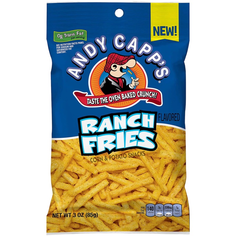 Andy Capp’s Ranch Fries – 3oz (85g) In Date