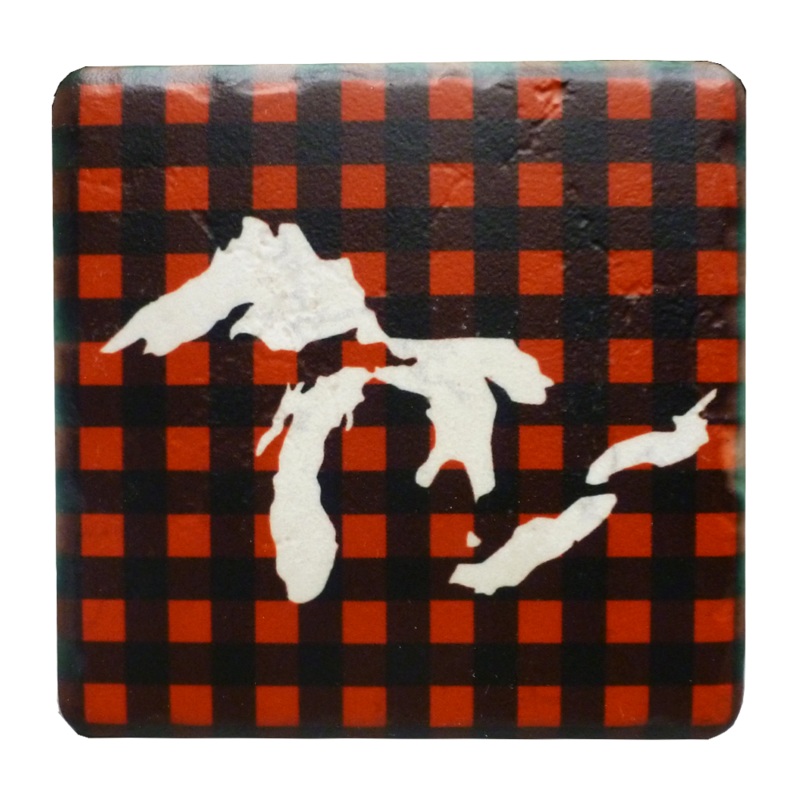 Great Lakes Plaid Coaster