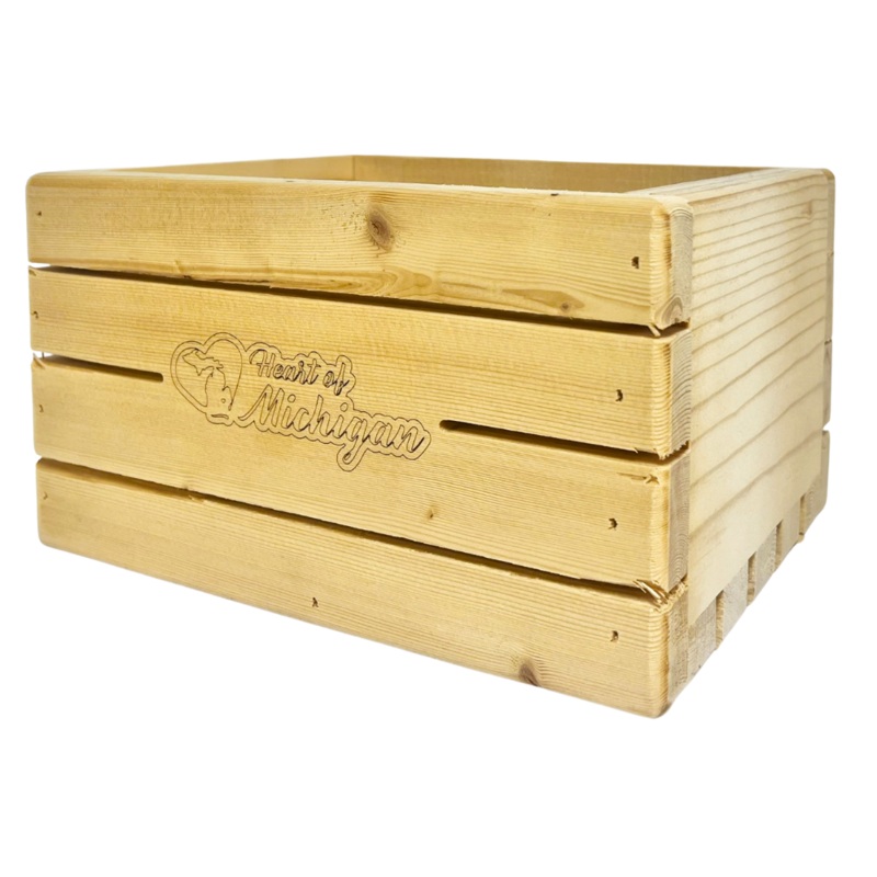 Michigan Half Peck Crate
