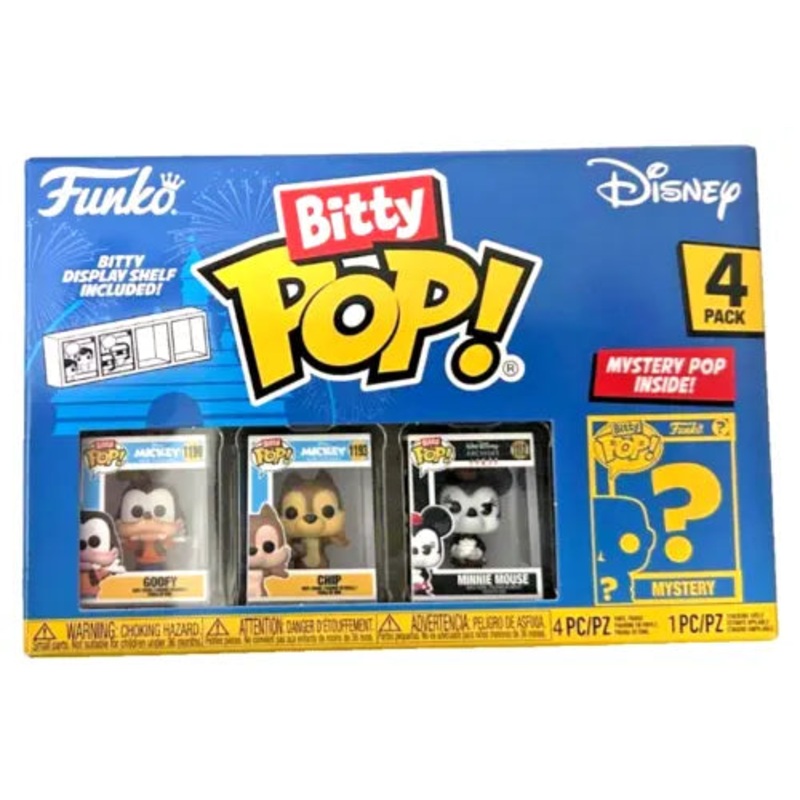 Bitty Pop! Disney: Goofy, Chip, Minnie, Mouse