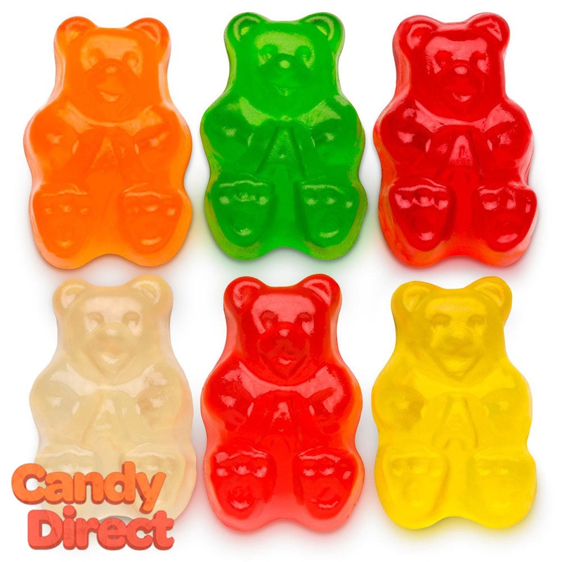 Assorted 6-Flavor Gummy Bears – 5lb