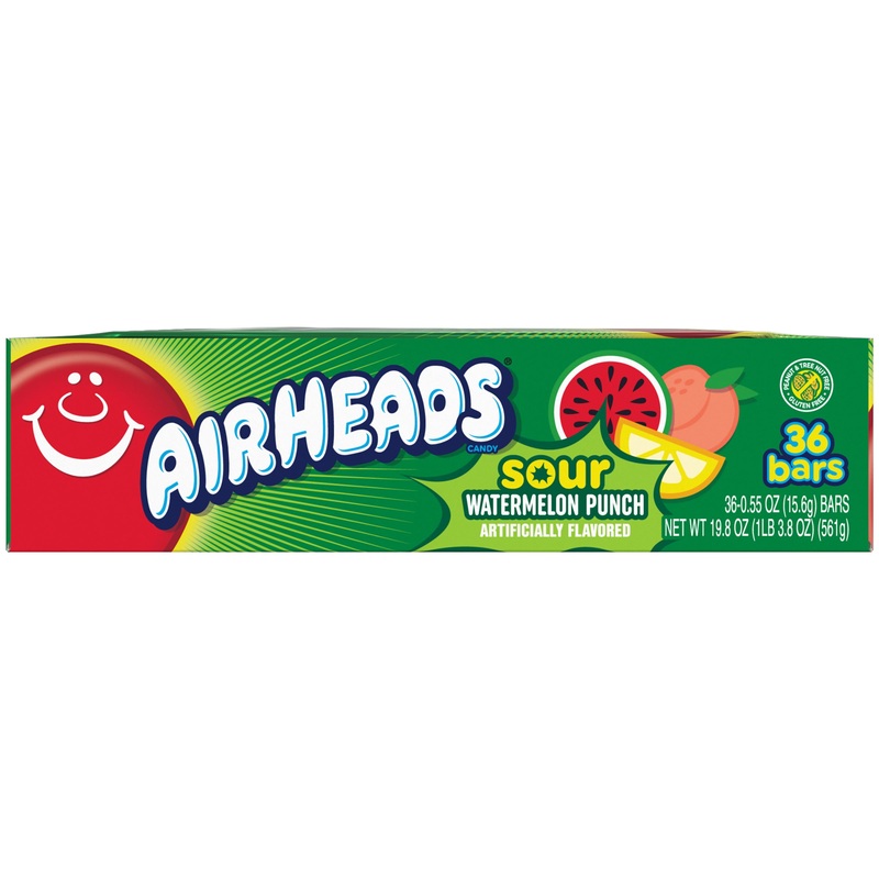 Airheads Sour Watermelon Punch 0.55oz Bar Single