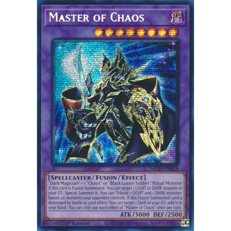 Master of Chaos – (1st Edition) (PSR) 25th Anniversary Tin: Dueling Heroes Mega Pack – MP23-EN018