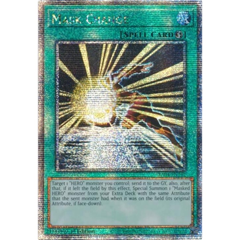 Mask Change (1st Edition) (Quarter Century Secret Rare) – RA04-EN142