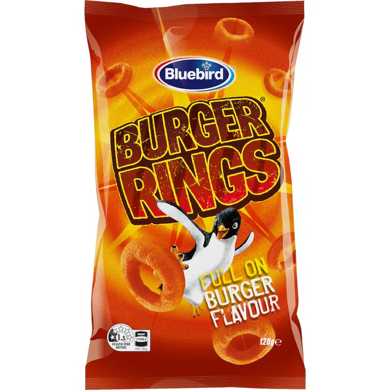 Bluebird Burger Rings (New Zealand) 70g