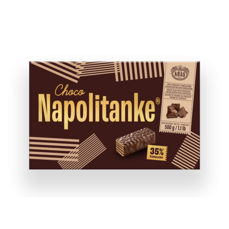 Napolitanke Chocolate Coated, 500g