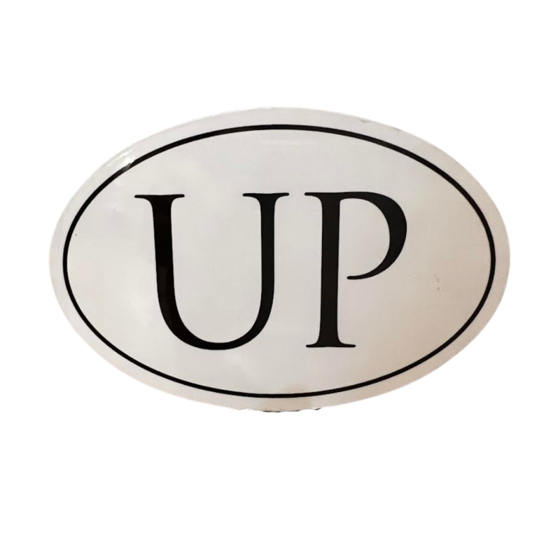 “UP” Oval Magnet
