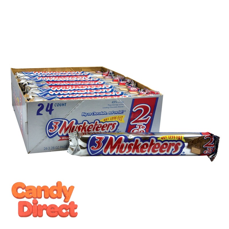 3 Musketeers Bars 3.28oz King Size – 24ct