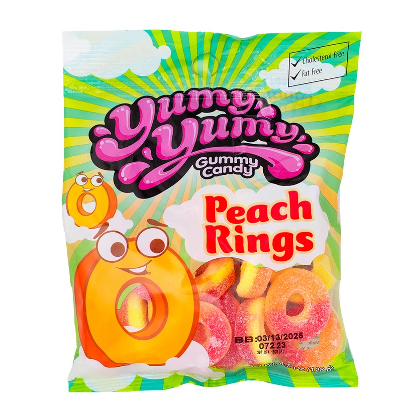 Yumy Yumy Peach Rings – 4.5oz