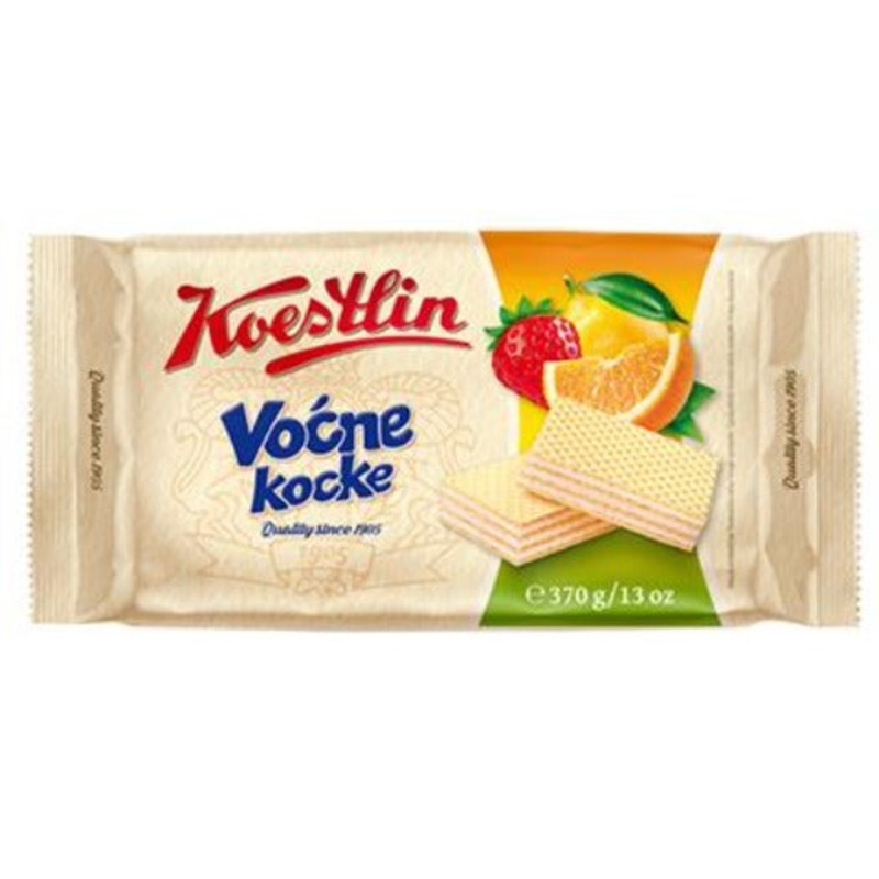 Fruit Filled Wafers, Vocne Kocke (Koestlin) 370g
