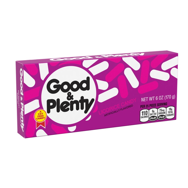 Good & Plenty Licorice Candy 6oz Box or 12ct case 6oz Box