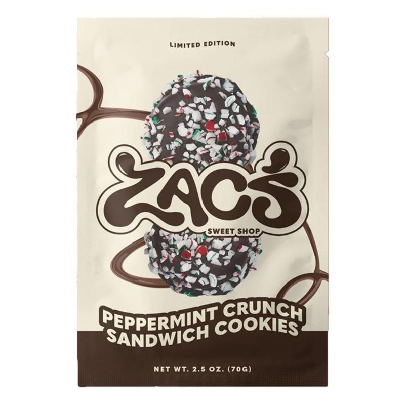 Zacs Sweet Shop  Peppermint Crunch Sandwich Cookies