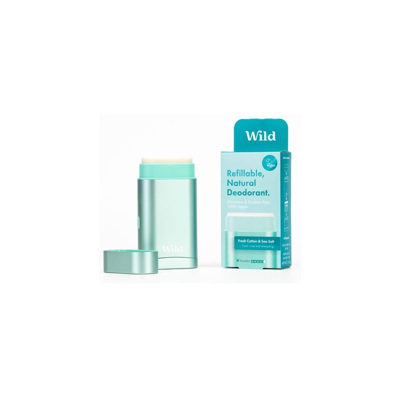 Wild Aqua Case and Fresh Cotton & Sea Salt Deo Starter Pack 40g