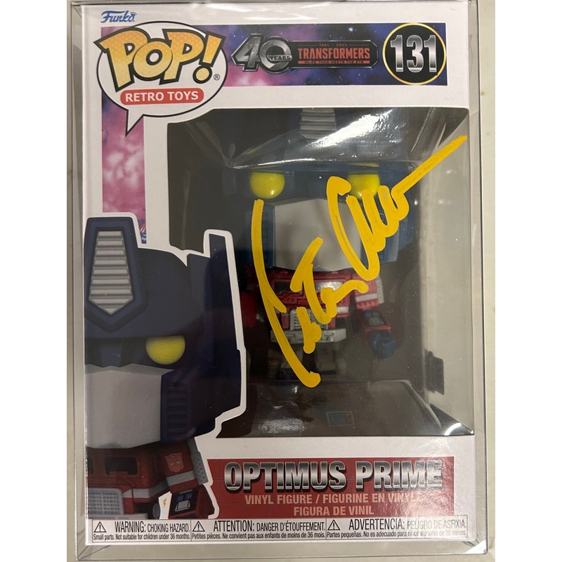 AUTOGRAPHED by Peter Cullen – Funko Pop! Retro Toys: Transformers – Optimus Prime (OC Celebrity Marketing Cert) #131