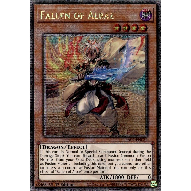 Fallen of Albaz (New Art) (Quarter Century Secret Rare) – Quarter Century Stampede –  RA04-EN034