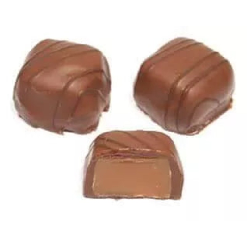 Asher Milk Chocolate Vanilla Caramels With Dark String 6lbs