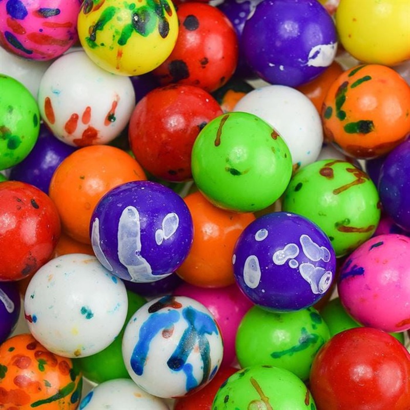 Assorted 1 inch Speckled Jawbreakers 1 Lb