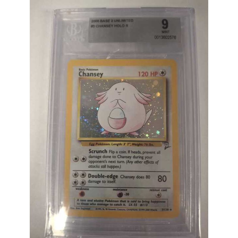 Chansey 3/130 – Base Set 2 (BGS Graded 9)
