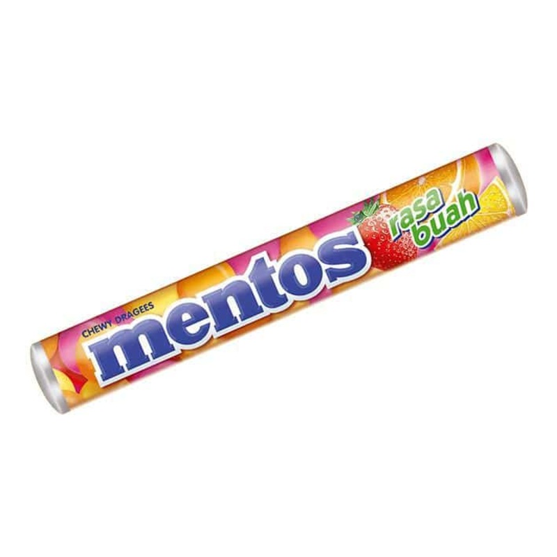 Mentos  Rasa Buah (Fruit)  29g  Imported