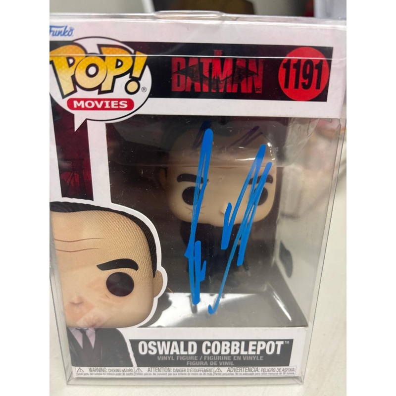 Signed By Colin Farrell Funko POP! Movies – The Batman (2022): Oswald Cobblepot #1191 (Beckett Cert # BH33338)