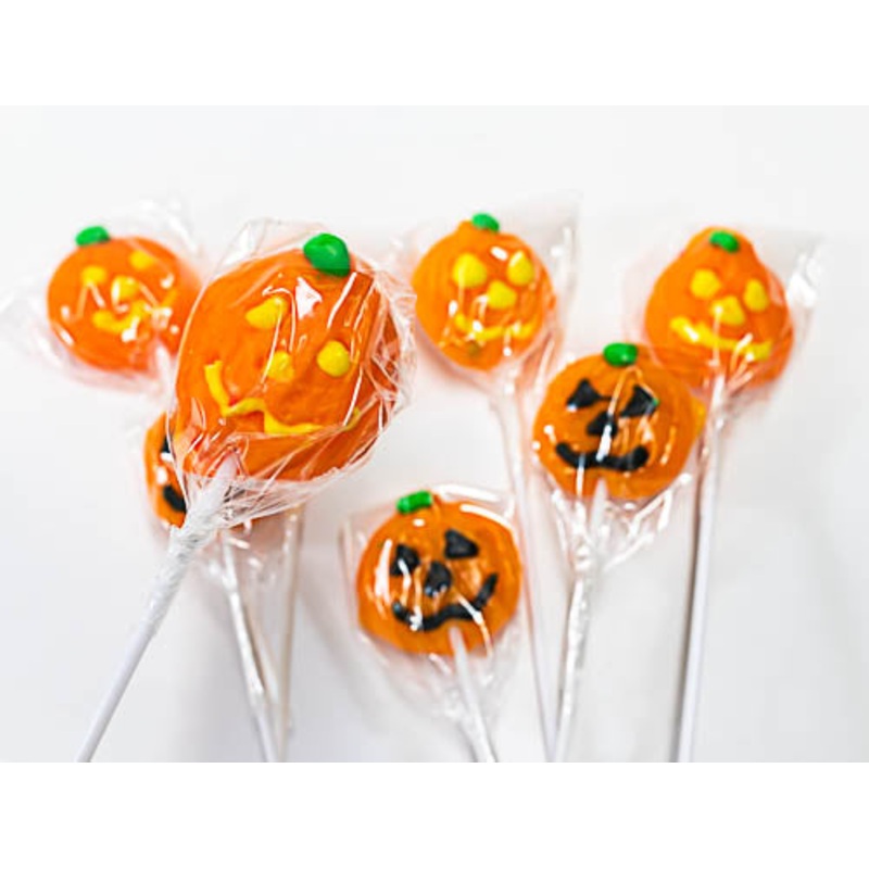 Halloween Pumpkin Lollipops