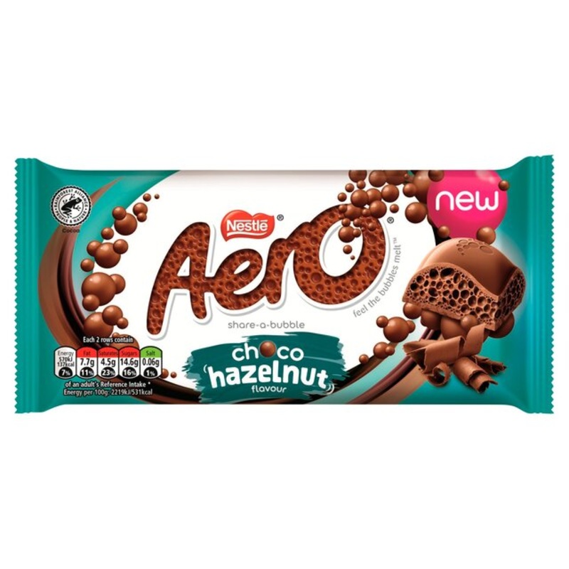 Aero Hazelnut Sharing Bar 90g