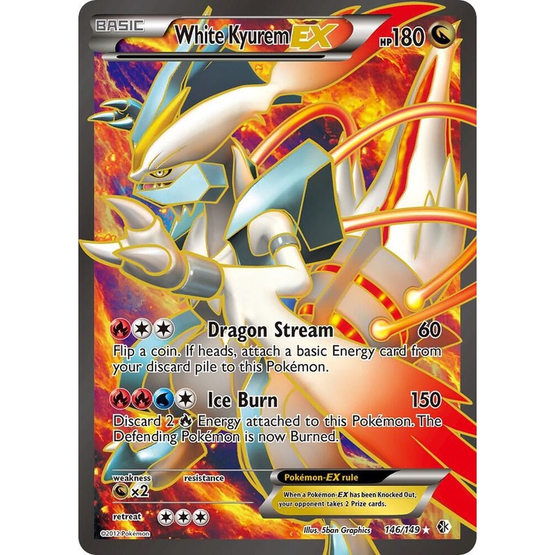 White Kyurem EX (Full Art) – Boundaries Crossed # 146/149