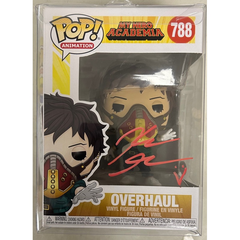 AUTOGRAPHED by Kellen Goff – Funko Pop! Animation: My Hero Academia – Overhaul (PSA Cert) #788