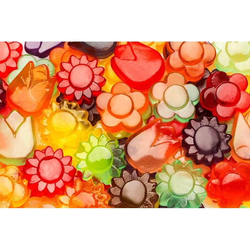 Awesome Blossoms Gummi Flowers Candy 5lb