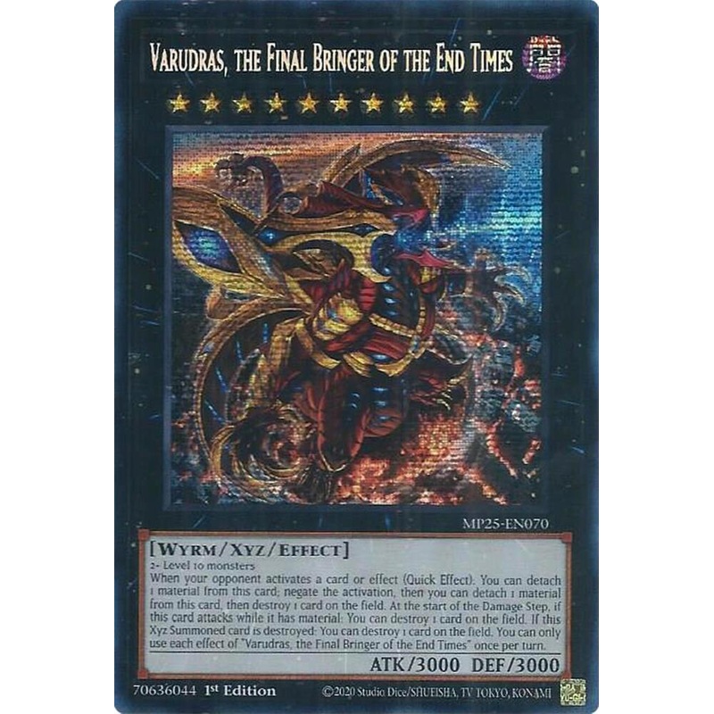Varudras, the Final Bringer of the End Times (Prismatic Secret Rare) – 2025 Mega-Pack MP25-EN070