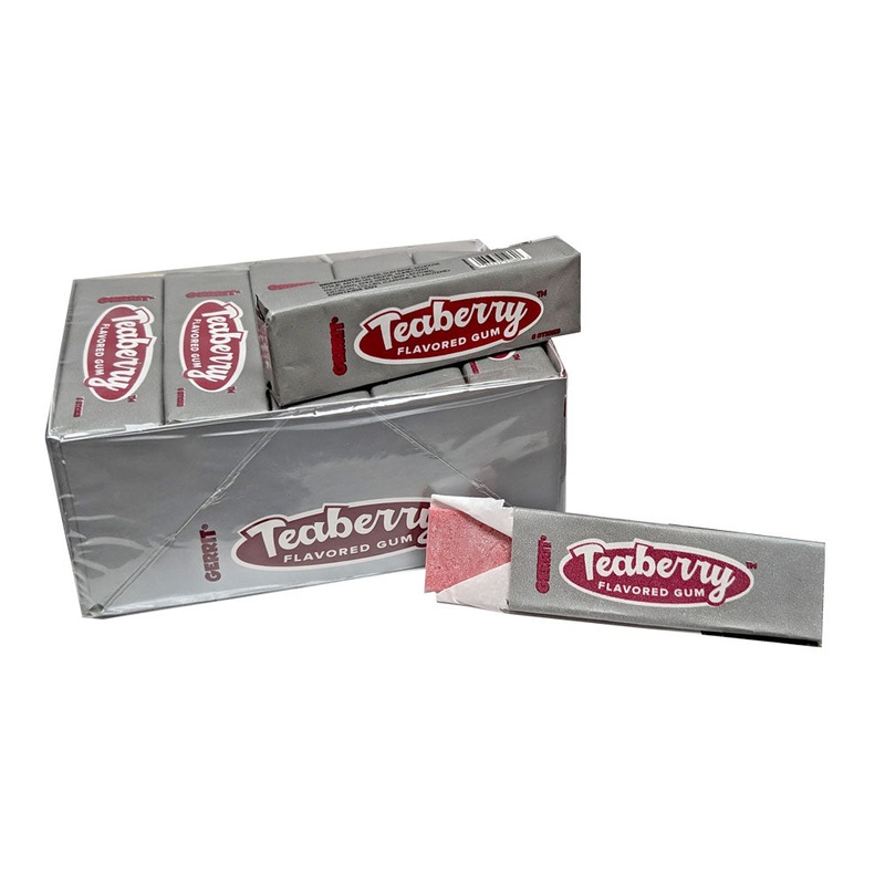 Teaberry Gum 5 Stick Pack or 20 Count Box 5 Stick Pack