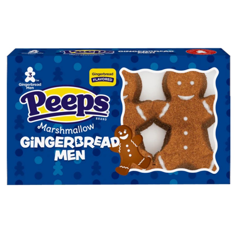 Xmas – Peeps Marshmallow Gingerbread Men 3pk X 24 Units