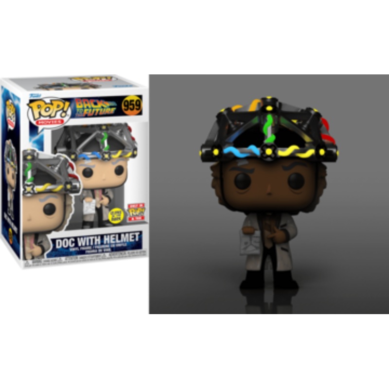 Funko Doc With Helmet Back to the Future #959 (Glow in the Dark)